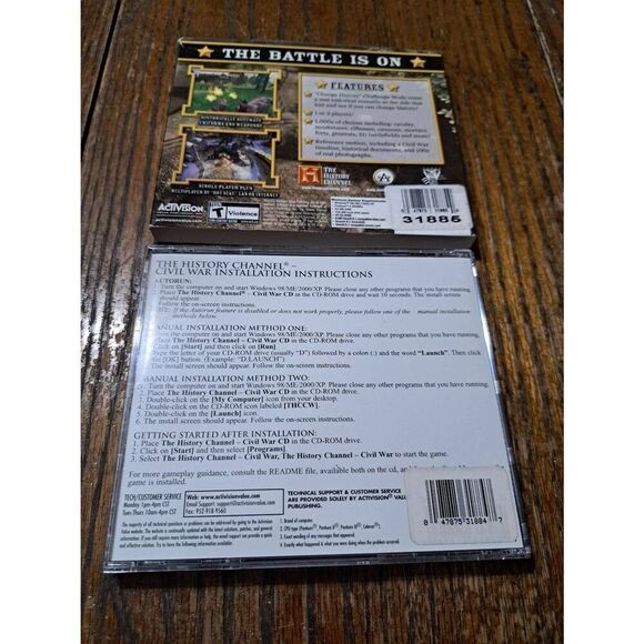 History Channel PC Game Civil War Great Battles Activision Game CD - Picture 2 of 2